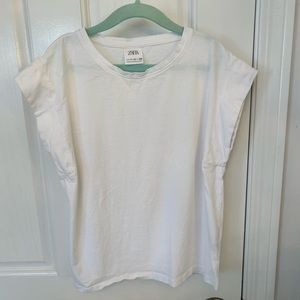 Zara Girls Cropped Half Sleeve T-Shirt
